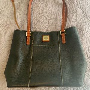 Dooney and Bourke Black Leather Pebble Grain Purse